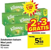 Promoties Zakdoeken balsam maxi pack kleenex - Kleenex - Geldig van 17/04/2024 tot 29/04/2024 bij Carrefour