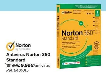 Promoties Antivirus norton 360 standard - Norton - Geldig van 17/04/2024 tot 29/04/2024 bij Carrefour