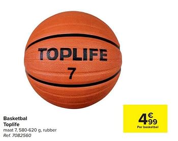 Promotions Basketbal toplife - Toplife - Valide de 17/04/2024 à 29/04/2024 chez Carrefour