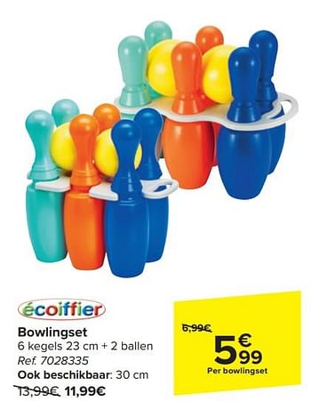 Promotions Bowlingset - Ecoiffier - Valide de 17/04/2024 à 29/04/2024 chez Carrefour