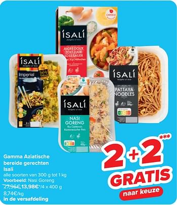 Promoties Nasi goreng - Isali - Geldig van 17/04/2024 tot 29/04/2024 bij Carrefour