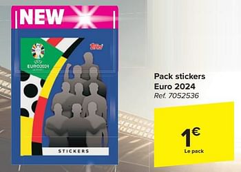 Promotions Pack stickers euro 2024 - Produit maison - Carrefour  - Valide de 17/04/2024 à 29/04/2024 chez Carrefour