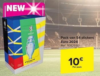 Promotions Pack van 54 stickers euro 2024 - Produit maison - Carrefour  - Valide de 17/04/2024 à 29/04/2024 chez Carrefour