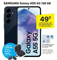 Promoties Samsung galaxy a55 5g 128 gb - Samsung - Geldig van 17/04/2024 tot 29/04/2024 bij Carrefour