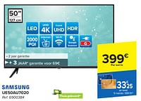 Promoties Samsung led tv ue50au7020 - Samsung - Geldig van 17/04/2024 tot 29/04/2024 bij Carrefour