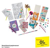 Set van 30 stickers vlinder-Huismerk - Carrefour 