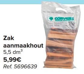Promoties Zak aanmaakhout - Huismerk - Carrefour  - Geldig van 17/04/2024 tot 29/04/2024 bij Carrefour