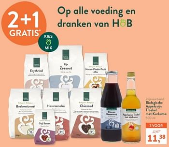 Promoties Bioloische appelazijn troebel met kurkuma - Huismerk - Holland & Barrett - Geldig van 15/04/2024 tot 21/04/2024 bij Holland & Barret