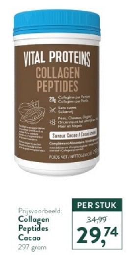 Promotions Collagen peptides cacao - Vital Proteins  - Valide de 15/04/2024 à 21/04/2024 chez Holland & Barret