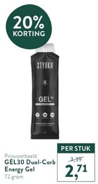 Gel320 dual carb energy gel-Styrkr