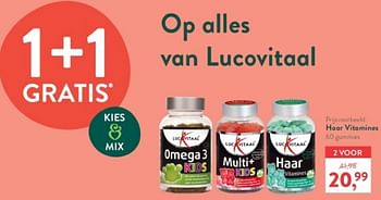 Promotions Haar vitamines - Lucovitaal - Valide de 15/04/2024 à 21/04/2024 chez Holland & Barret