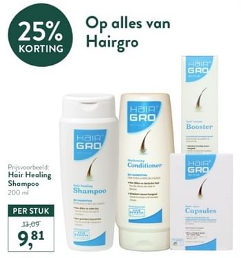 Promoties Hair healing shampoo - Hair Gro - Geldig van 15/04/2024 tot 21/04/2024 bij Holland & Barret