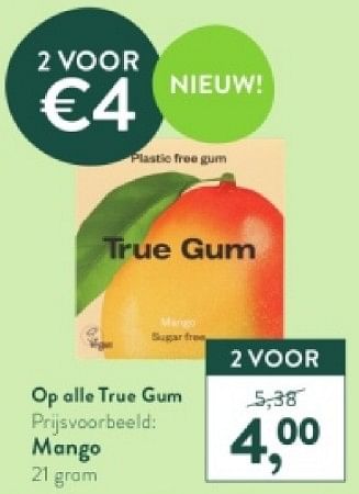 Promotions Mango - True Gum - Valide de 15/04/2024 à 21/04/2024 chez Holland & Barret
