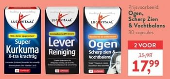 Promoties Ogen scherp zien + vochtbalans - Lucovitaal - Geldig van 15/04/2024 tot 21/04/2024 bij Holland & Barret