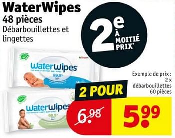 Promoties Débarbouillettes - WaterWipes - Geldig van 16/04/2024 tot 21/04/2024 bij Kruidvat
