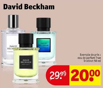 Promoties Eau de parfum true instinct - David Beckham - Geldig van 16/04/2024 tot 21/04/2024 bij Kruidvat