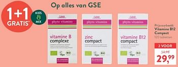 Promotions Vitamine b12 compact - GSE - Valide de 15/04/2024 à 21/04/2024 chez Holland & Barret