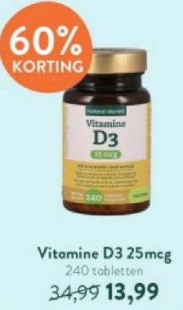 Promotions Vitamine d3 - Produit maison - Holland & Barrett - Valide de 15/04/2024 à 21/04/2024 chez Holland & Barret
