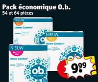 Promotions Pack économique o.b. - OB - Valide de 16/04/2024 à 21/04/2024 chez Kruidvat