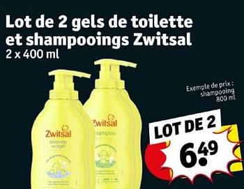 Promotions Shampooing - Zwitsal - Valide de 16/04/2024 à 21/04/2024 chez Kruidvat