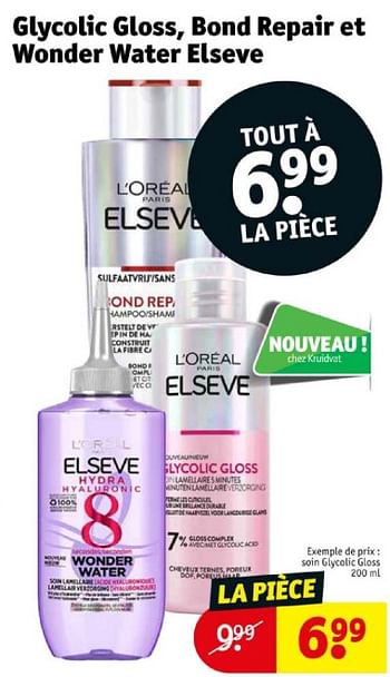 Promoties Soin glycolic gloss - L'Oreal Paris - Geldig van 16/04/2024 tot 21/04/2024 bij Kruidvat