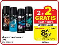 Promoties Deodorantspray marine - Axe - Geldig van 17/04/2024 tot 23/04/2024 bij Carrefour