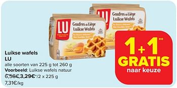 Promotions Luikse wafels lu - Lu - Valide de 17/04/2024 à 23/04/2024 chez Carrefour