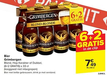 Promotions Bier grimbergen - Grimbergen - Valide de 17/04/2024 à 23/04/2024 chez Carrefour