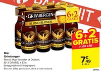 Promoties Bier grimbergen - Grimbergen - Geldig van 17/04/2024 tot 23/04/2024 bij Carrefour