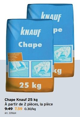 Promoties Chape knauf - Knauf - Geldig van 10/04/2024 tot 23/04/2024 bij Gamma