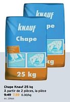 Promotions Chape knauf - Knauf - Valide de 10/04/2024 à 23/04/2024 chez Gamma
