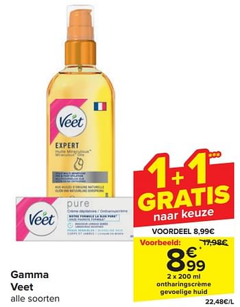Promotions Ontharingscrème gevoelige huid - Veet - Valide de 17/04/2024 à 23/04/2024 chez Carrefour
