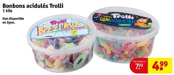 Promoties Bonbons acidulés trolli - Trolli - Geldig van 16/04/2024 tot 21/04/2024 bij Kruidvat