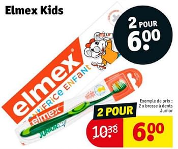 Promoties Brosse à dents junior - Elmex - Geldig van 16/04/2024 tot 21/04/2024 bij Kruidvat