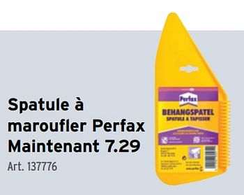 Promoties Spatule à maroufler perfax - Perfax - Geldig van 10/04/2024 tot 23/04/2024 bij Gamma