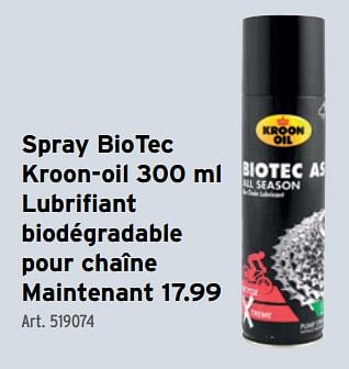 Promotions Spray biotec kroon-oil - Kroon Oil - Valide de 10/04/2024 à 23/04/2024 chez Gamma