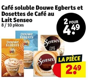 Promotions Café soluble douwe egberts et dosettes de café au lait senseo - Douwe Egberts - Valide de 16/04/2024 à 21/04/2024 chez Kruidvat