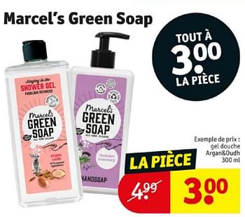 Promoties Gel douche argan+oudh - Marcel's Green Soap - Geldig van 16/04/2024 tot 21/04/2024 bij Kruidvat
