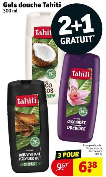 Promoties Gel douche lait de coco - Palmolive Tahiti - Geldig van 16/04/2024 tot 21/04/2024 bij Kruidvat