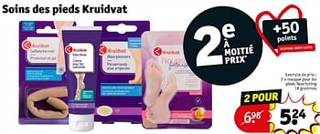 Promoties Masque pour les pieds nourishing - Huismerk - Kruidvat - Geldig van 16/04/2024 tot 21/04/2024 bij Kruidvat