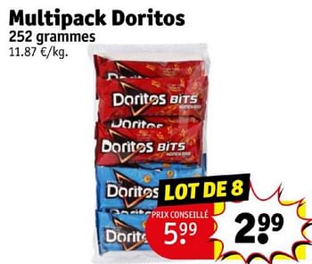 Promoties Multipack doritos - Doritos - Geldig van 16/04/2024 tot 21/04/2024 bij Kruidvat