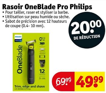Promoties Rasoir oneblade pro philips - Philips - Geldig van 16/04/2024 tot 21/04/2024 bij Kruidvat