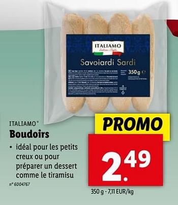 Promoties Boudoirs - Italiamo - Geldig van 17/04/2024 tot 23/04/2024 bij Lidl
