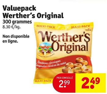 Promoties Valuepack werther’s original - Werther's Original - Geldig van 16/04/2024 tot 21/04/2024 bij Kruidvat