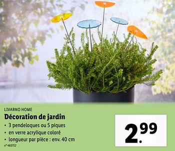 Promoties Décoration de jardin - Livarno - Geldig van 17/04/2024 tot 23/04/2024 bij Lidl