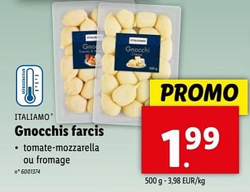 Promoties Gnocchis farcis - Italiamo - Geldig van 17/04/2024 tot 23/04/2024 bij Lidl