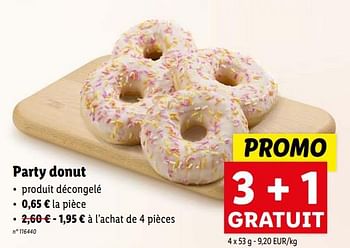 Promoties Party donut - Huismerk - Lidl - Geldig van 17/04/2024 tot 23/04/2024 bij Lidl