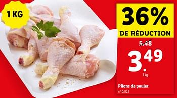 Promoties Pilons de poulet - Huismerk - Lidl - Geldig van 17/04/2024 tot 23/04/2024 bij Lidl