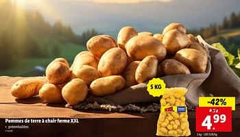 Promoties Pommes de terre à chair ferme xxl - Huismerk - Lidl - Geldig van 17/04/2024 tot 23/04/2024 bij Lidl
