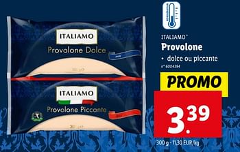 Promoties Provolone - Italiamo - Geldig van 17/04/2024 tot 23/04/2024 bij Lidl